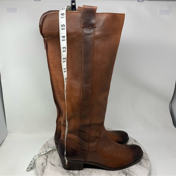 Arturo Chiang Georgex Leather Knee-High Boots 10 Rustic Bohemian Classic Preppy - Picture 16 of 16
